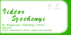 viktor szechenyi business card